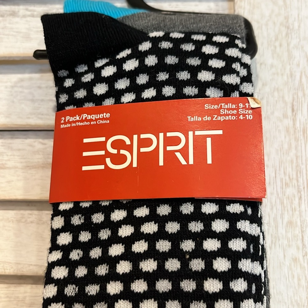 ESPRIT Boot Socks/ Knee Socks - NWT - Size 9-11 - Two pairs - Picture 6 of 8